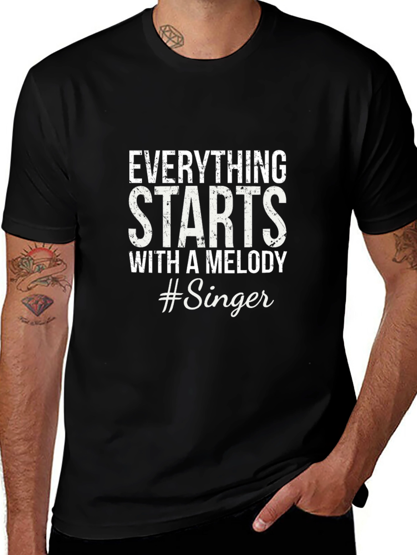 Everything Starts With A Melody #Singer T-Shirt