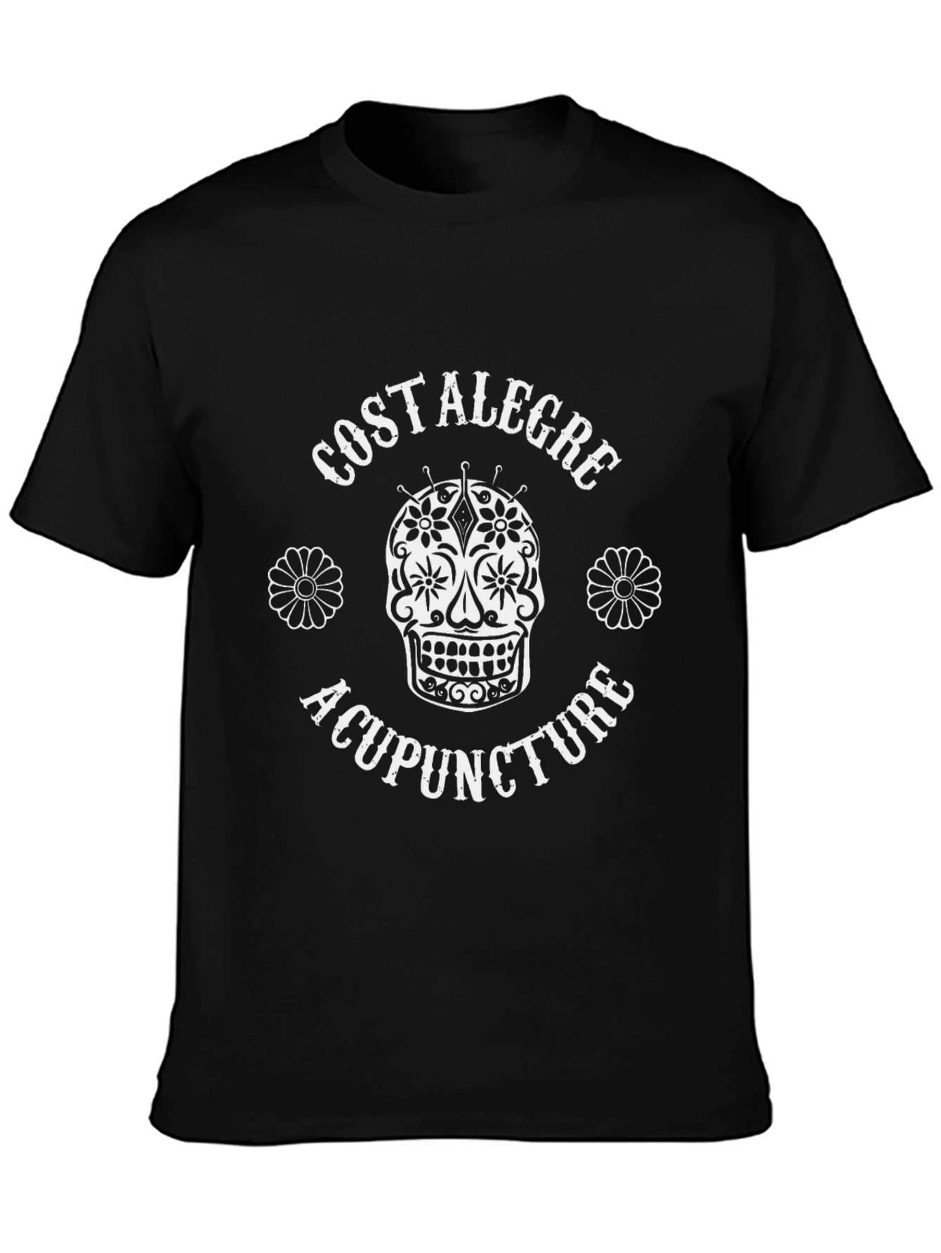 Costa Alegre Acupuncture Sugar Skull T-Shirt