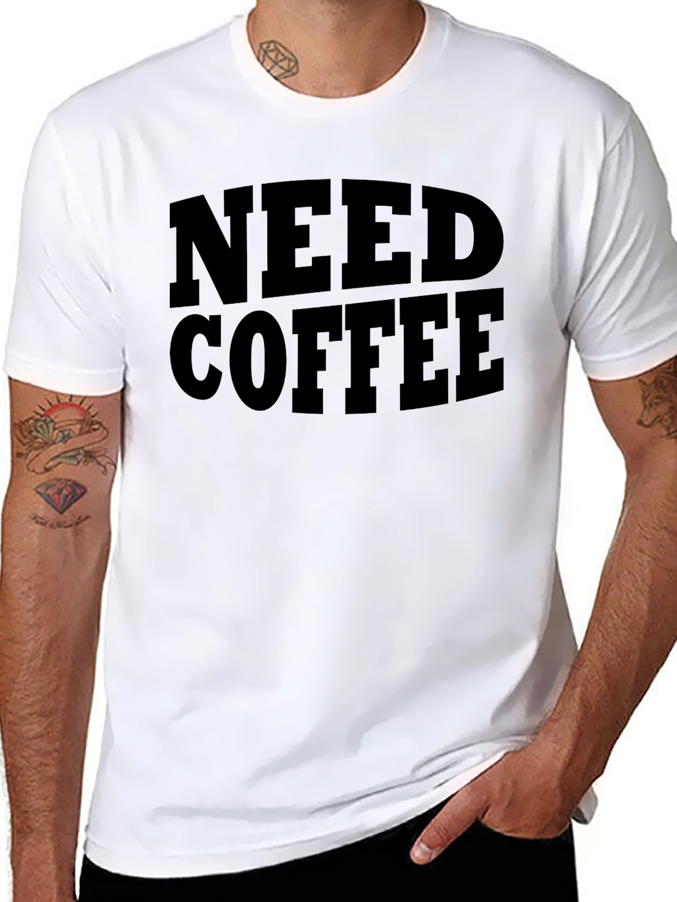 Need Coffee T-Shirt -  Soft Cotton Graphic Tee