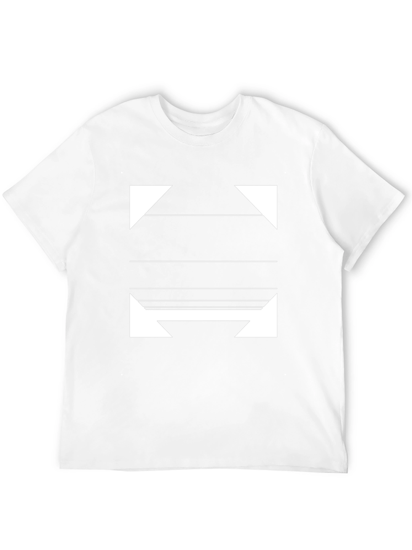Modern Graphic Print Black T-Shirt