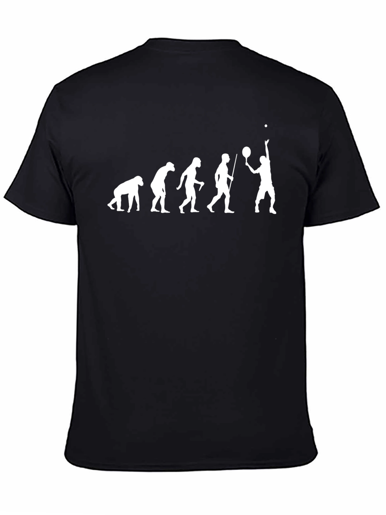 Evolution of Tennis Black T-Shirt