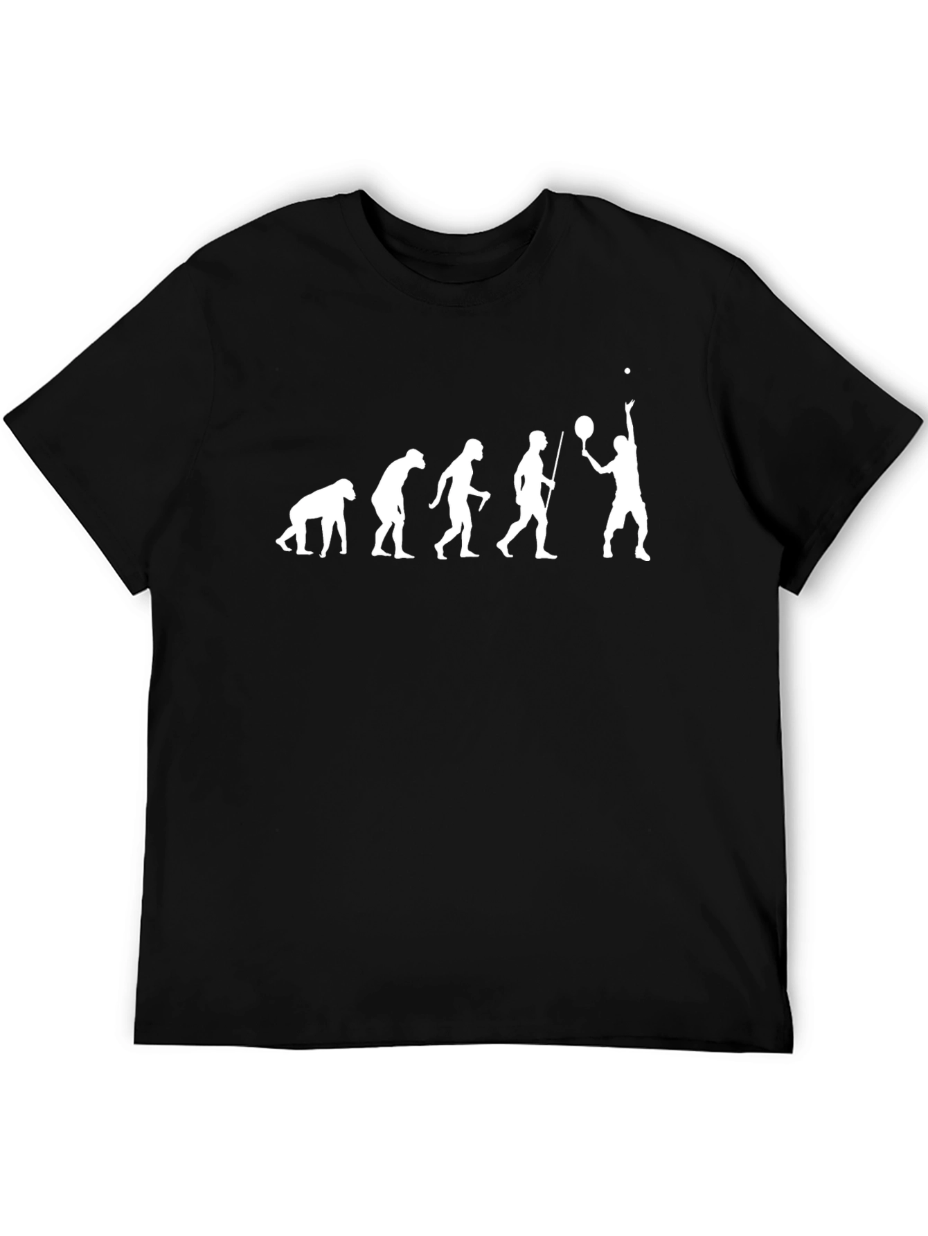 Evolution of Tennis Black T-Shirt