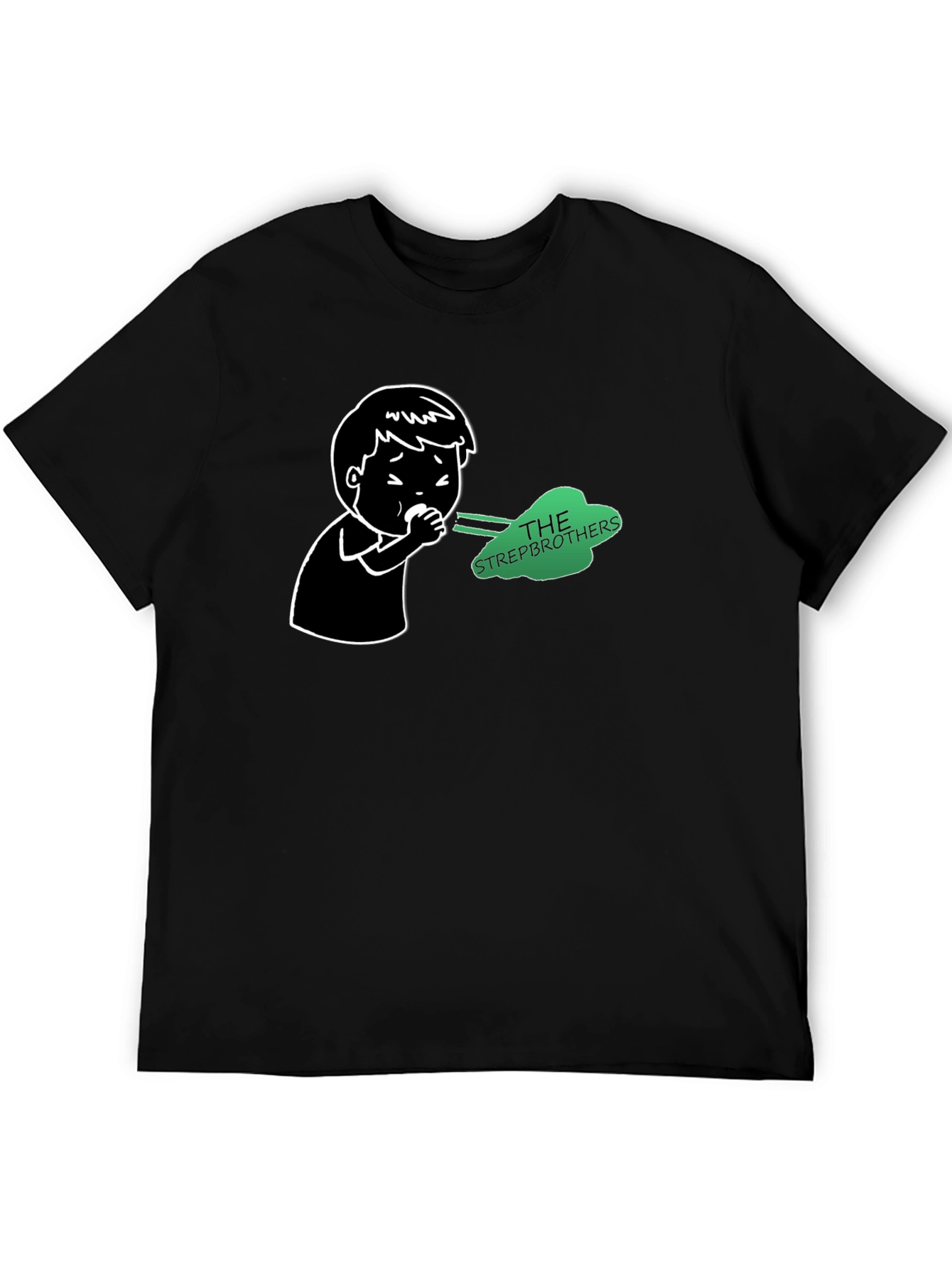 Strepbrothers T-Shirt - Black Novelty Tee