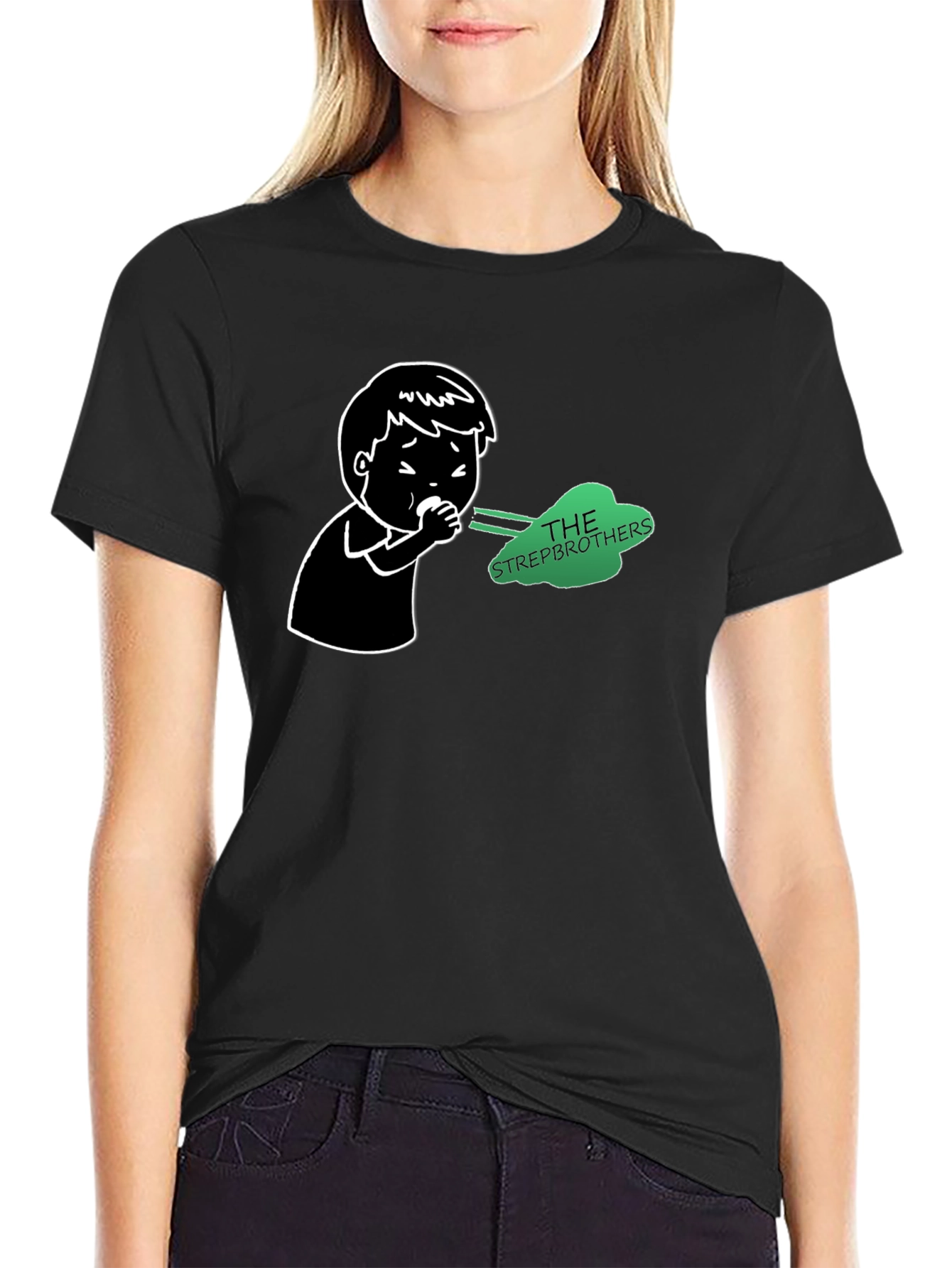 Strepbrothers T-Shirt - Black Novelty Tee