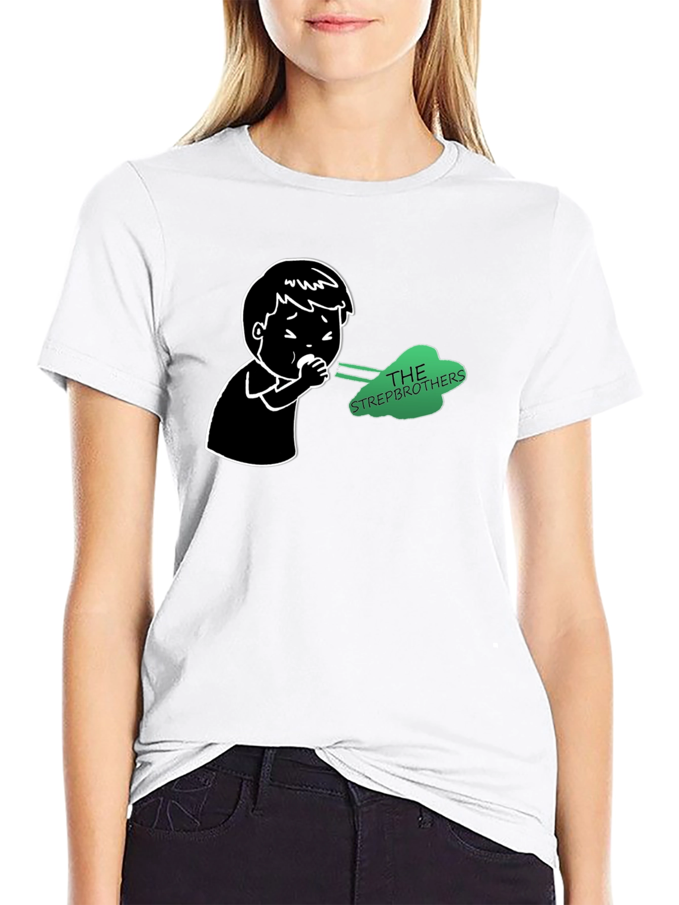 Strepbrothers T-Shirt - Black Novelty Tee