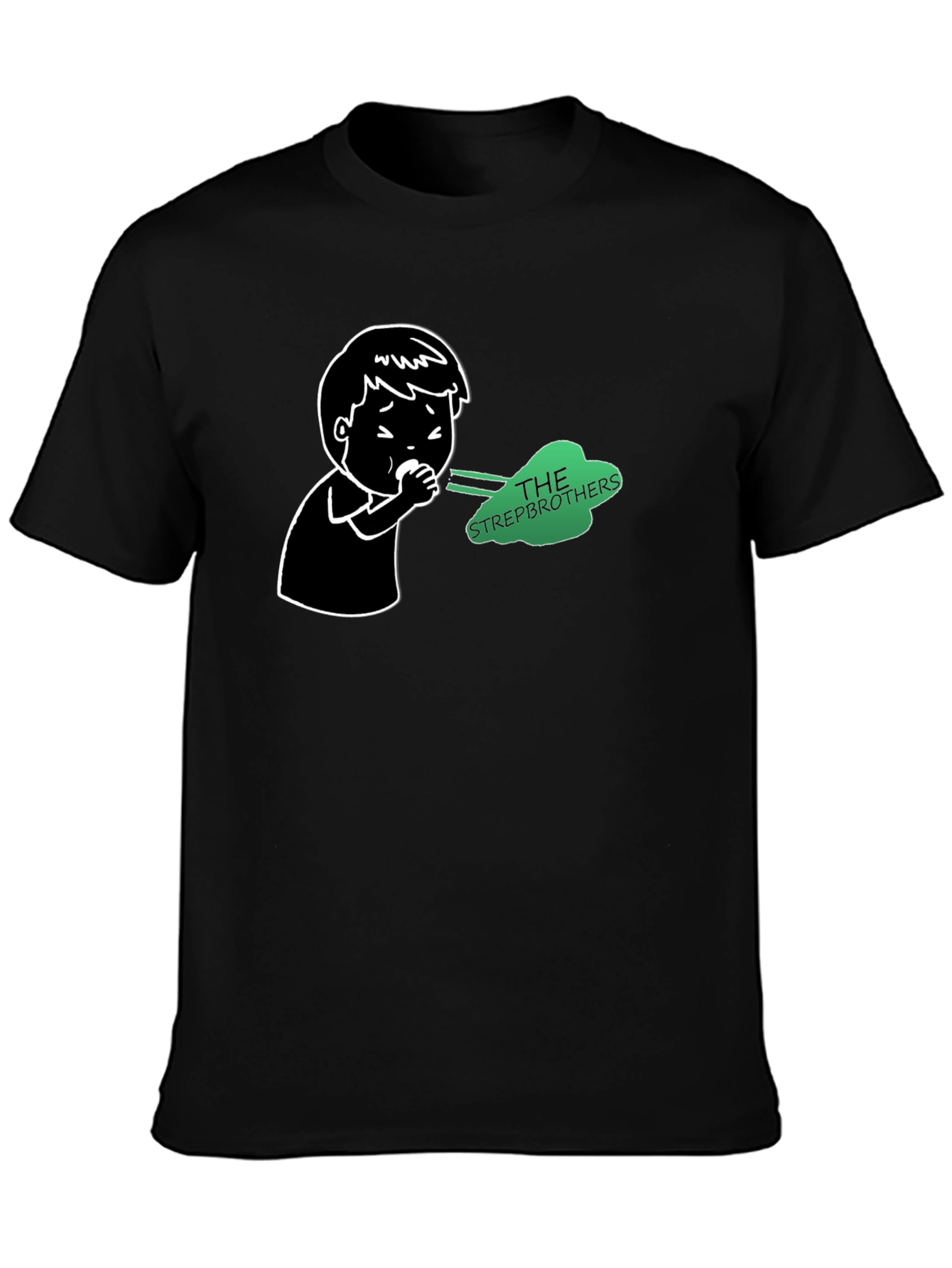 Strepbrothers T-Shirt - Black Novelty Tee
