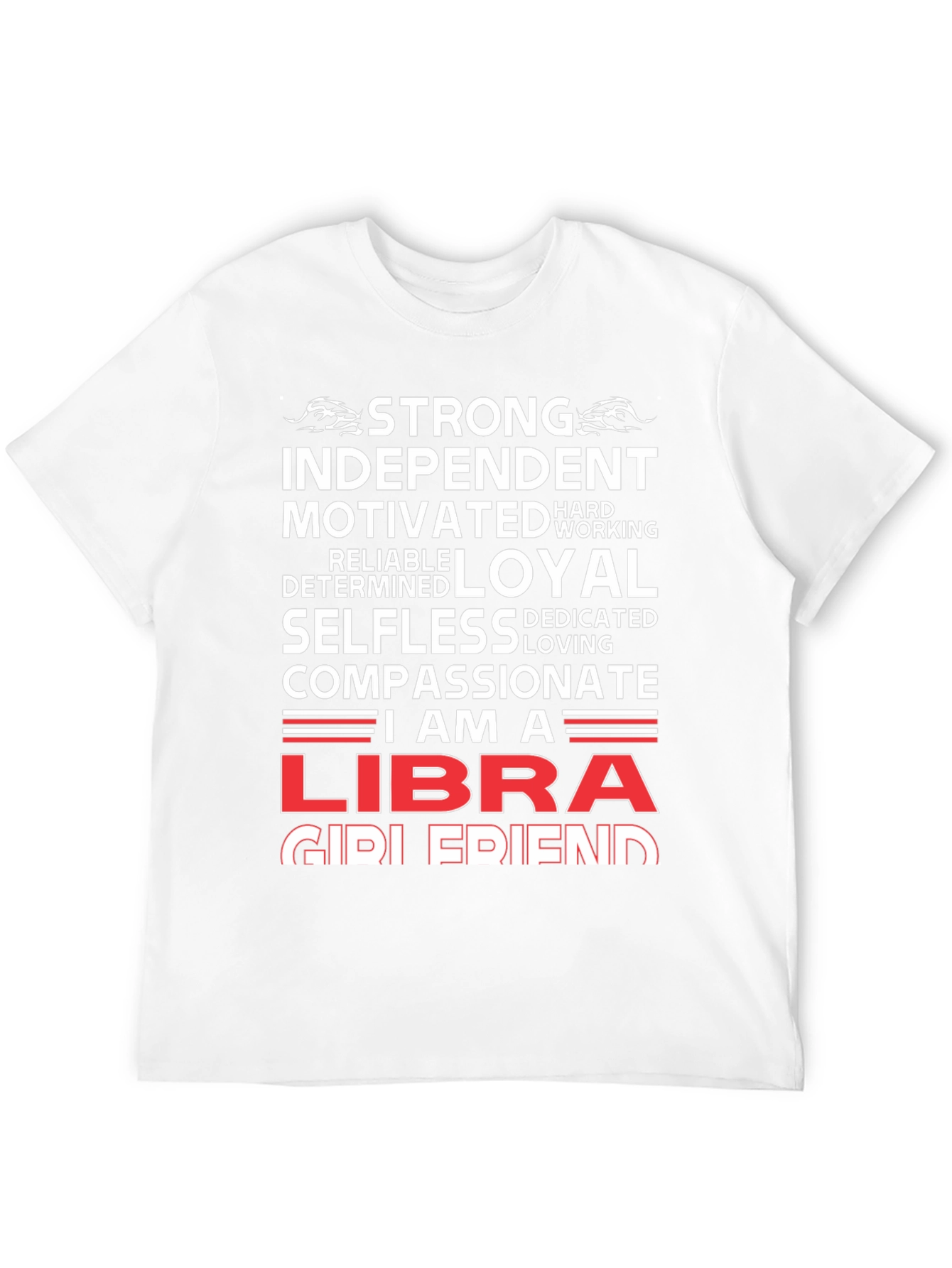 Strong Libra Zodiac Sign Graphic T-Shirt