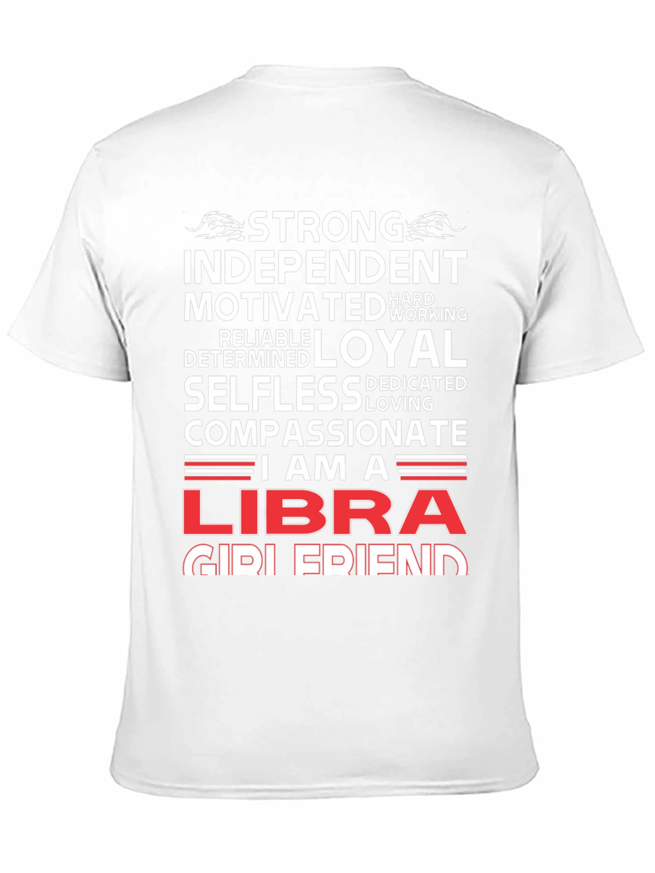 Strong Libra Zodiac Sign Graphic T-Shirt