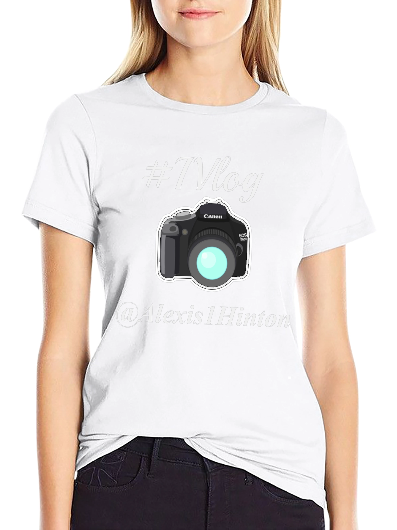 Vlog Camera Graphic Black T-Shirt