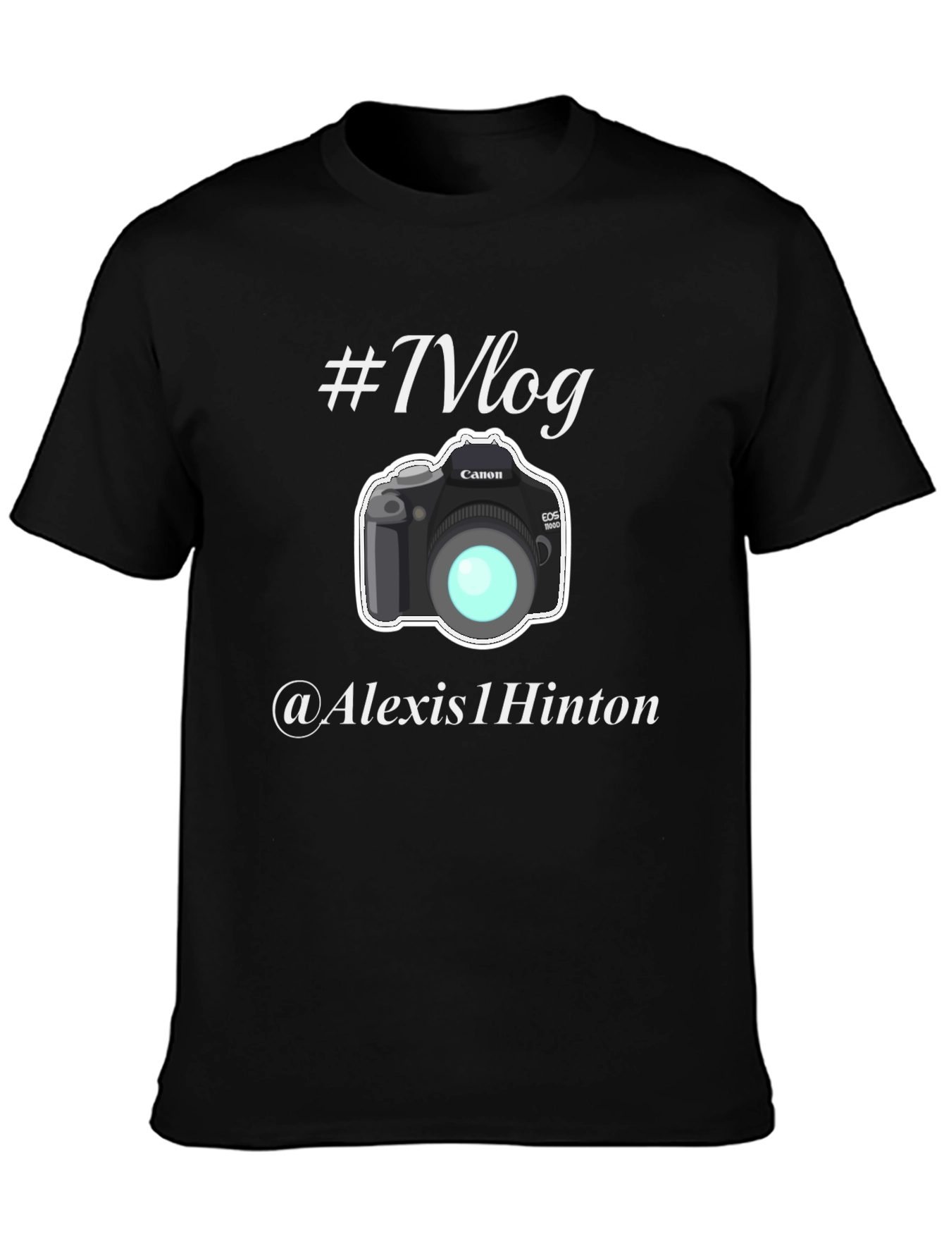 Vlog Camera Graphic Black T-Shirt