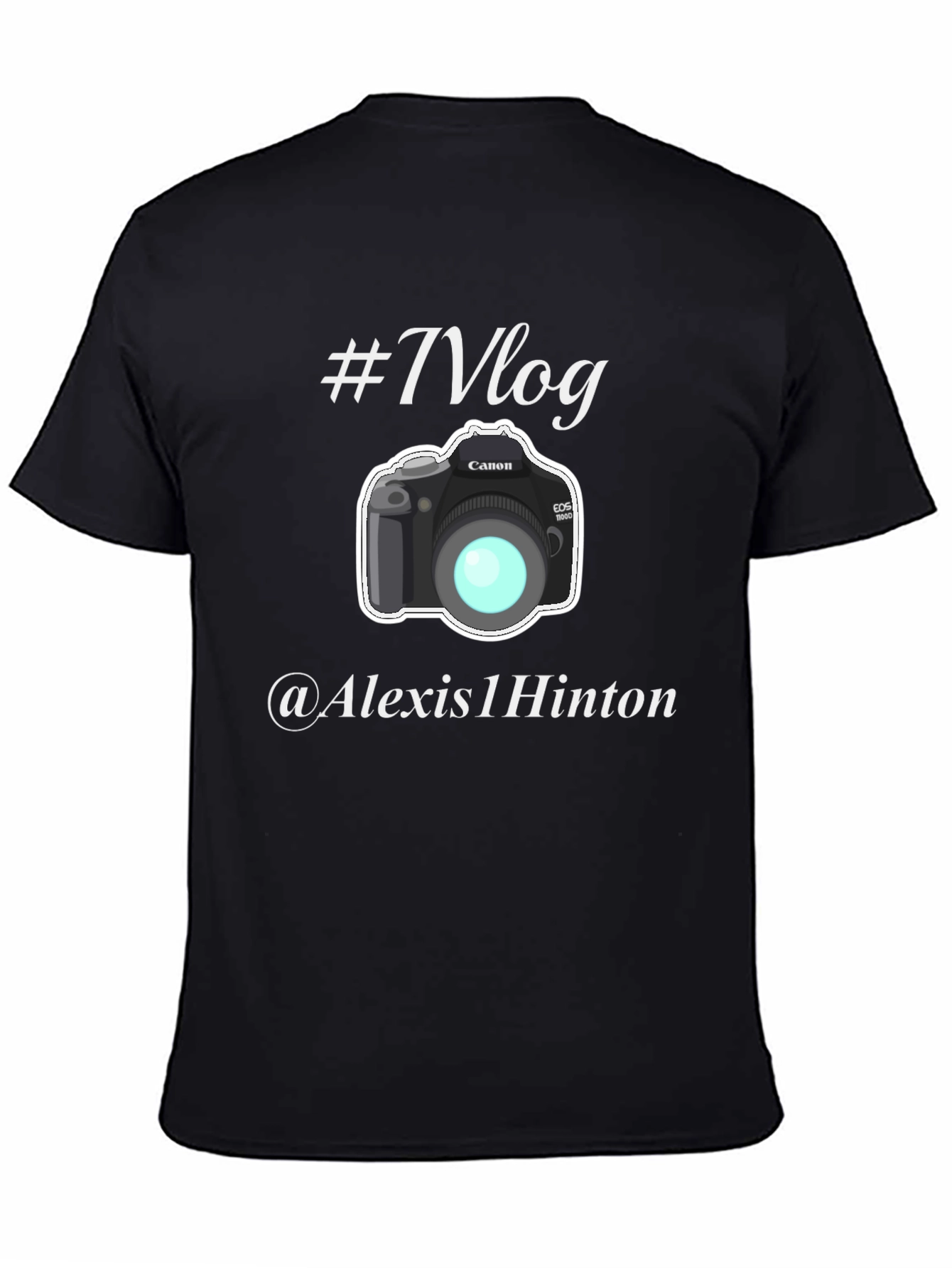 Vlog Camera Graphic Black T-Shirt