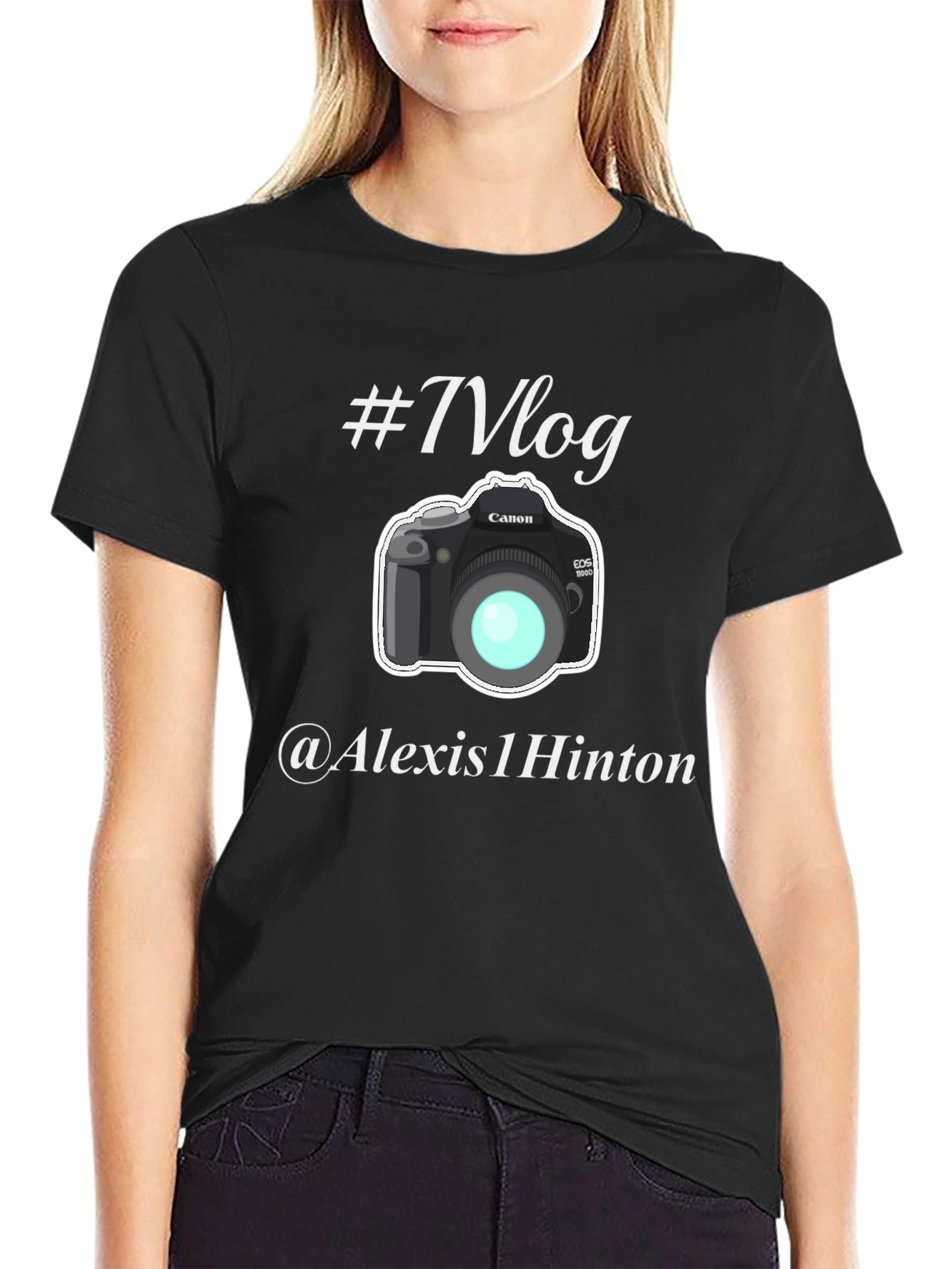 Vlog Camera Graphic Black T-Shirt