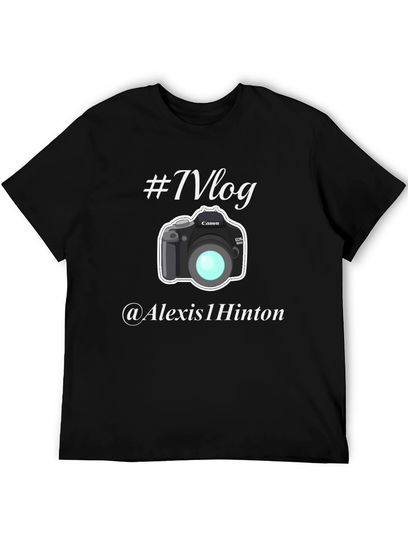 Vlog Camera Graphic Black T-Shirt