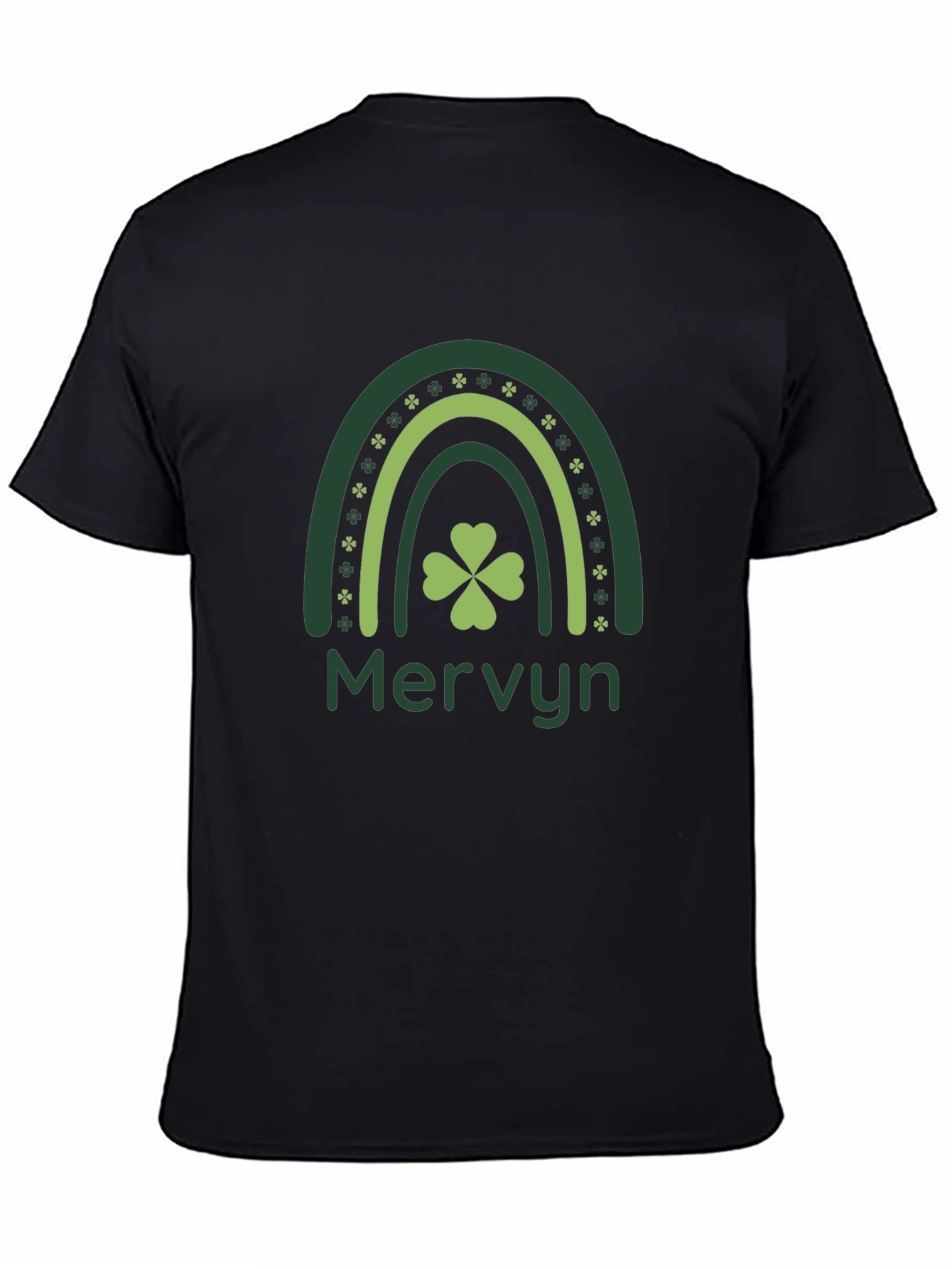 St. Patricks Day Shamrock Rainbow Personalized T-Shirt