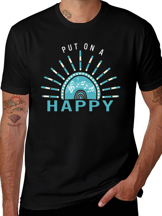 Put On A Happy Graphic Tee