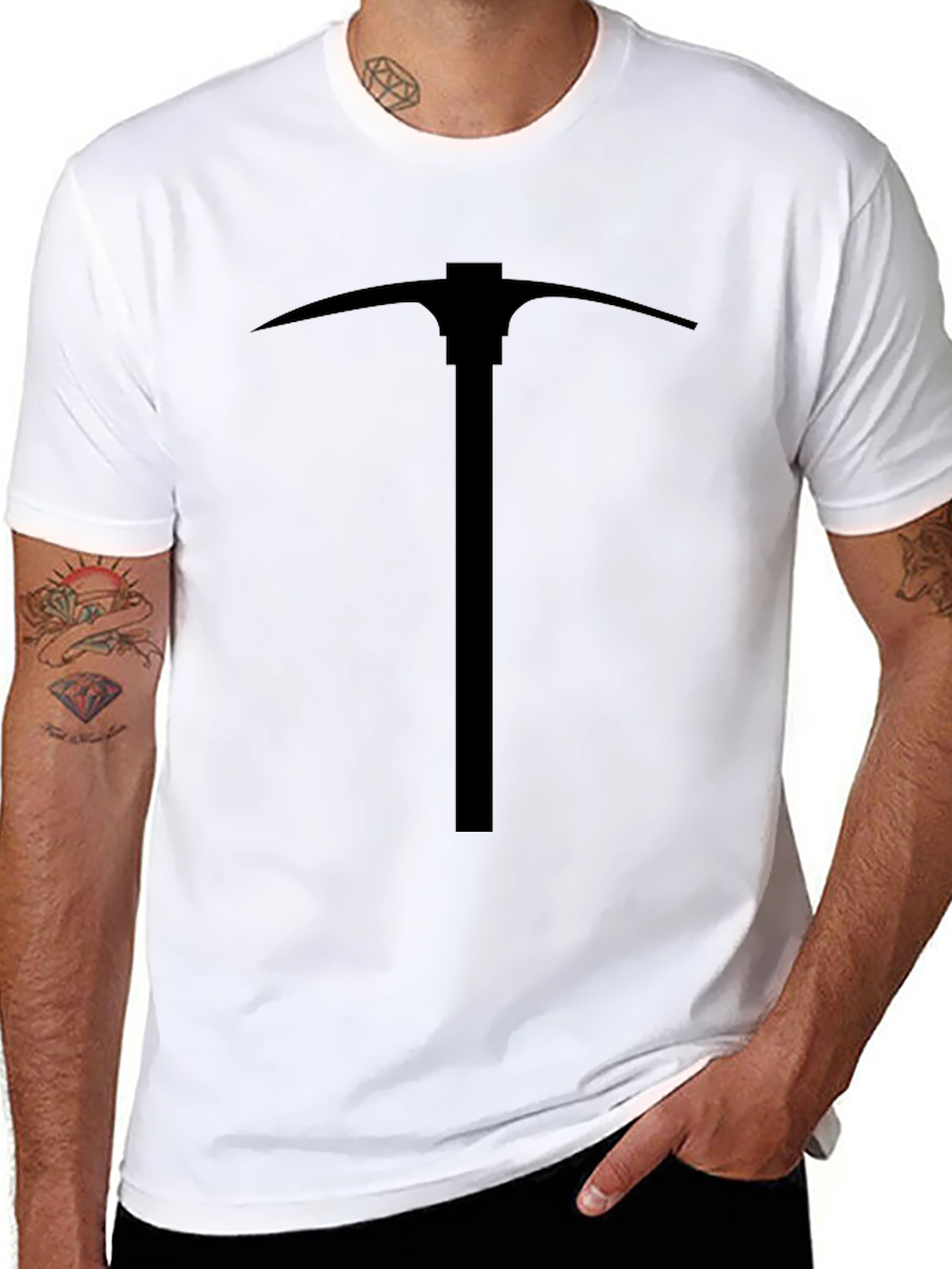 Pickaxe Graphic Black T-Shirt - Mining Apparel