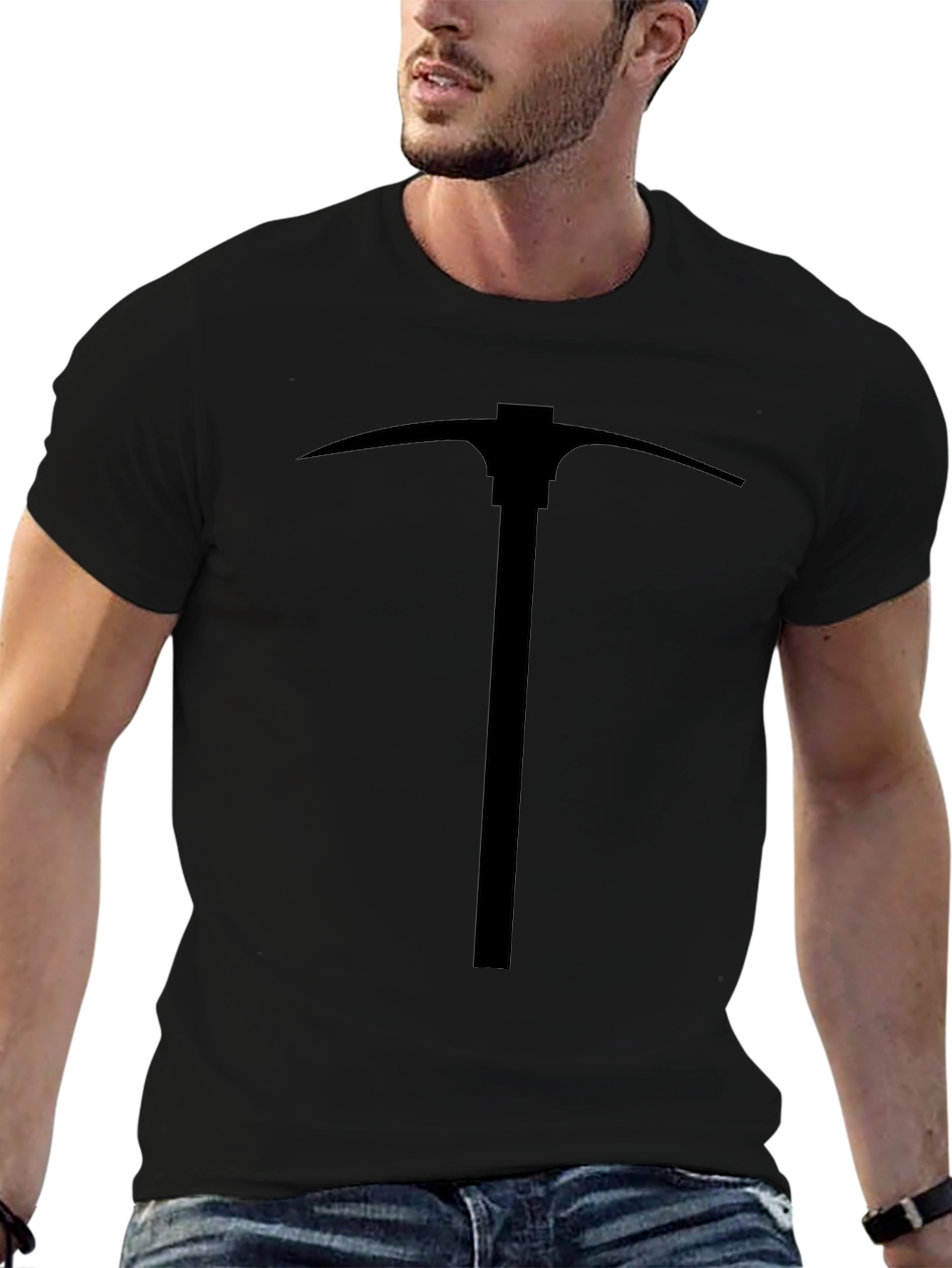Pickaxe Graphic Black T-Shirt - Mining Apparel