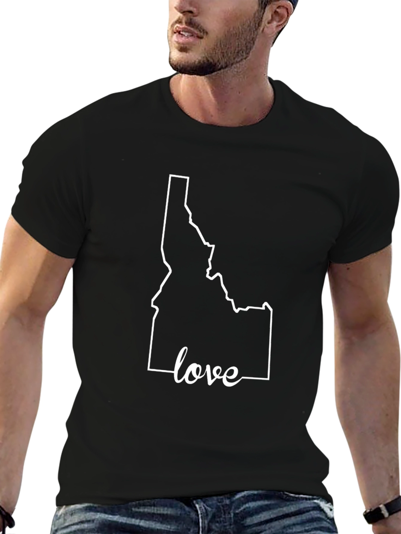 Idaho Love State Outline T-Shirt