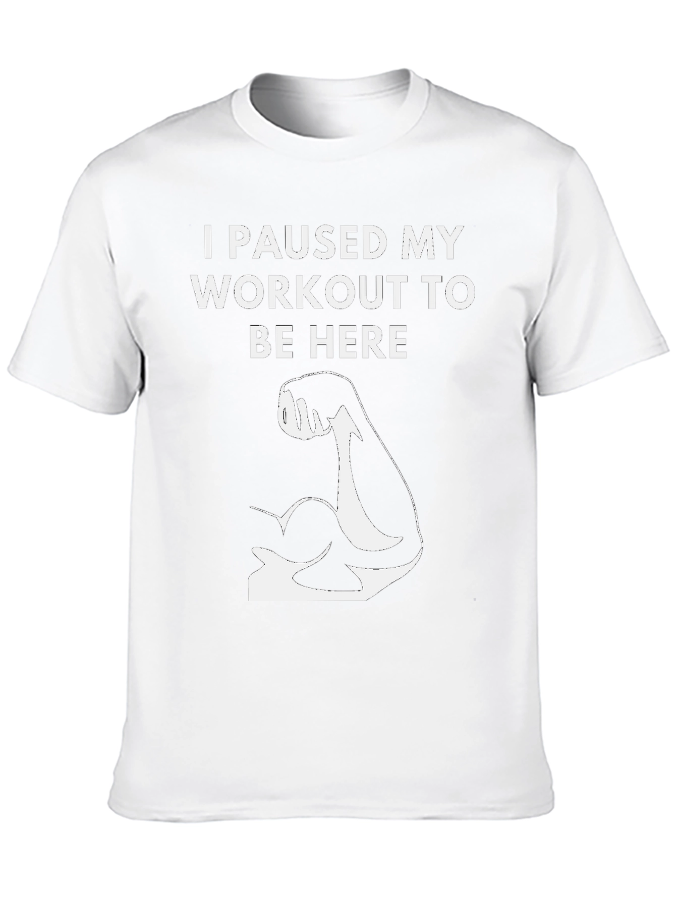 Workout Pause Black Graphic T-Shirt