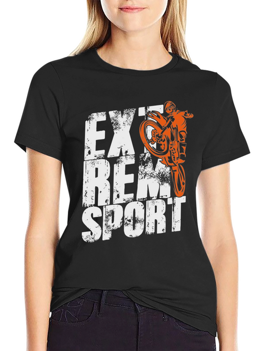 Extreme Sports Motorcycle Graphic T-Shirt