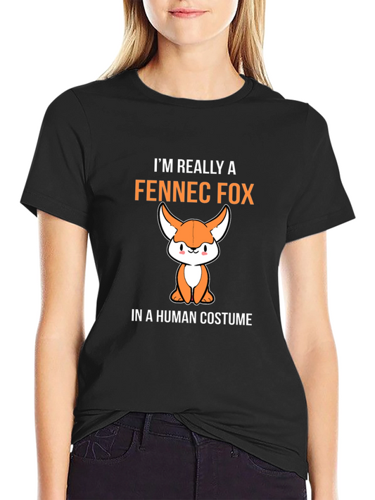 Fennec Fox in Human Costume T-Shirt
