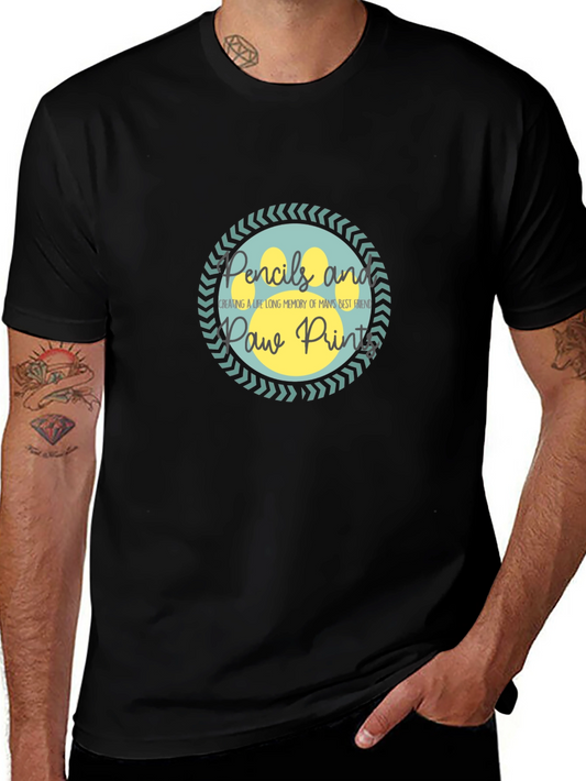 Pencils and Paw Prints T-Shirt