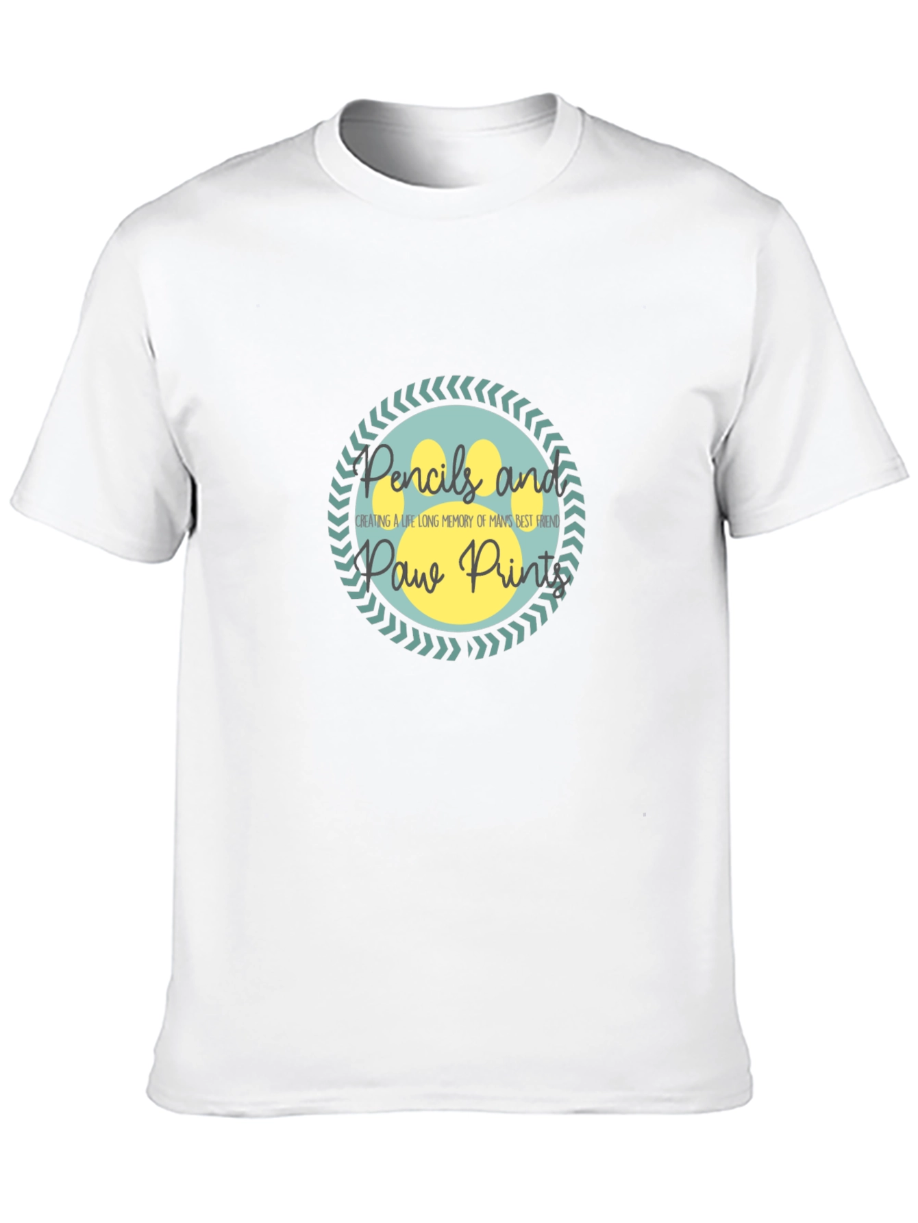 Pencils and Paw Prints T-Shirt