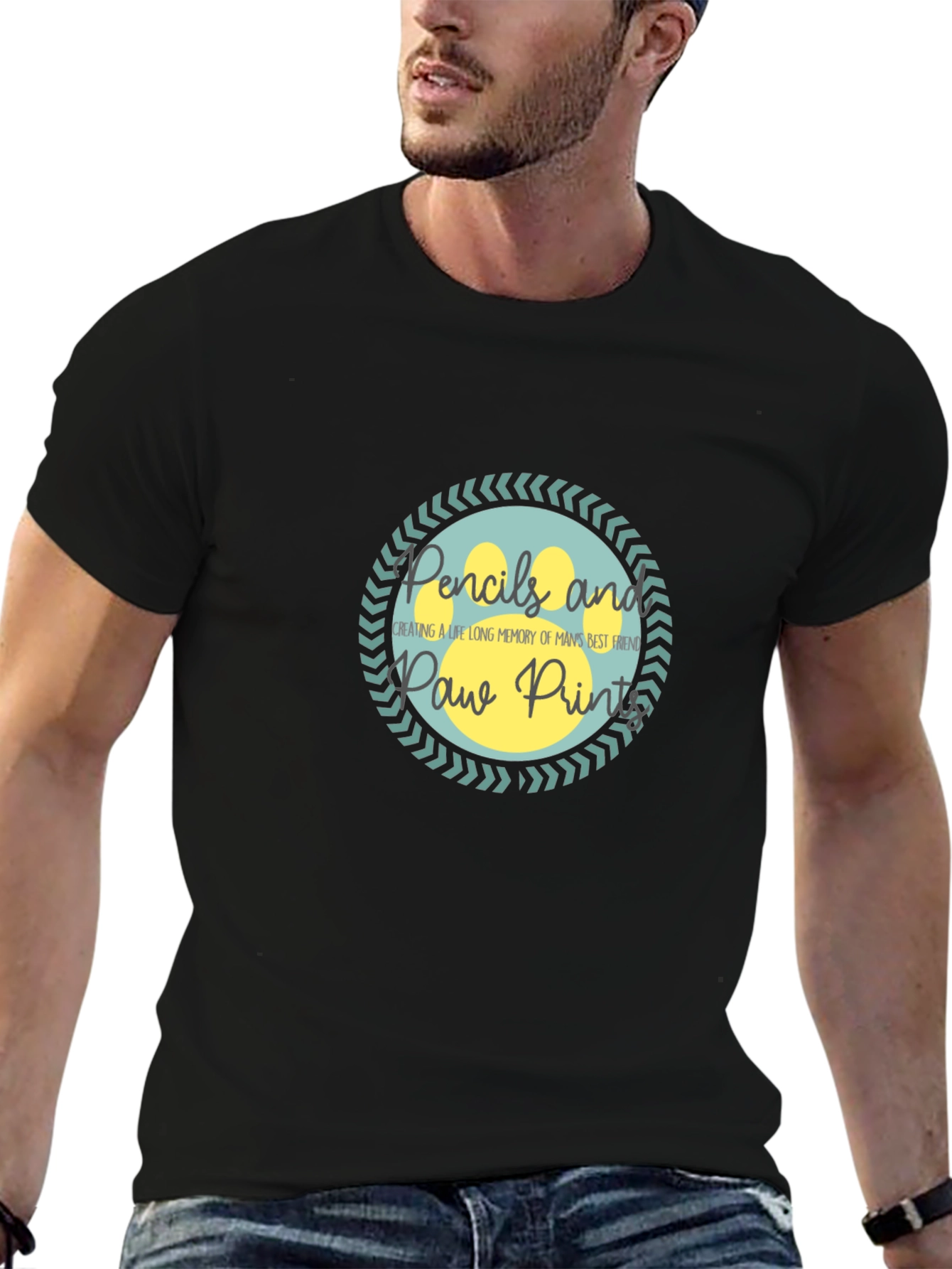 Pencils and Paw Prints T-Shirt