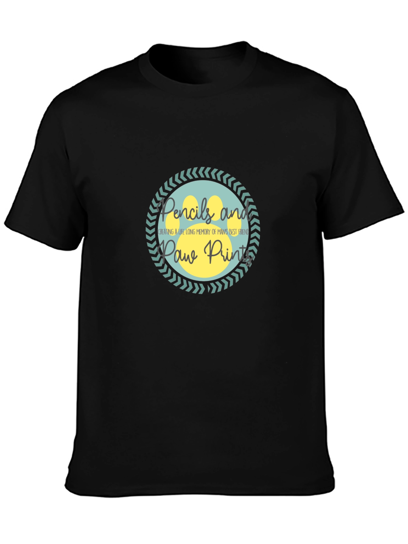 Pencils and Paw Prints T-Shirt