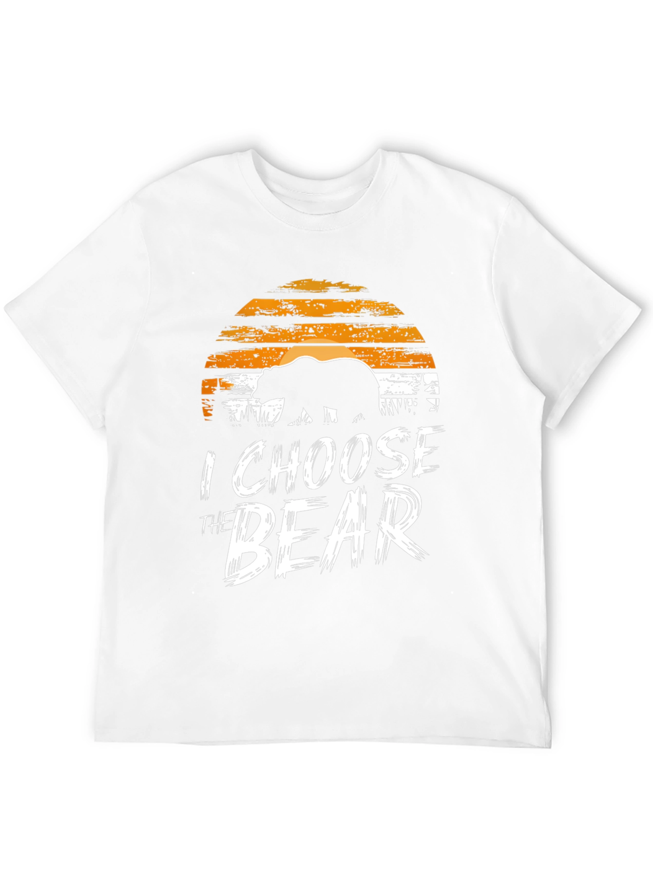 I Choose The Bear Graphic Tee - Black