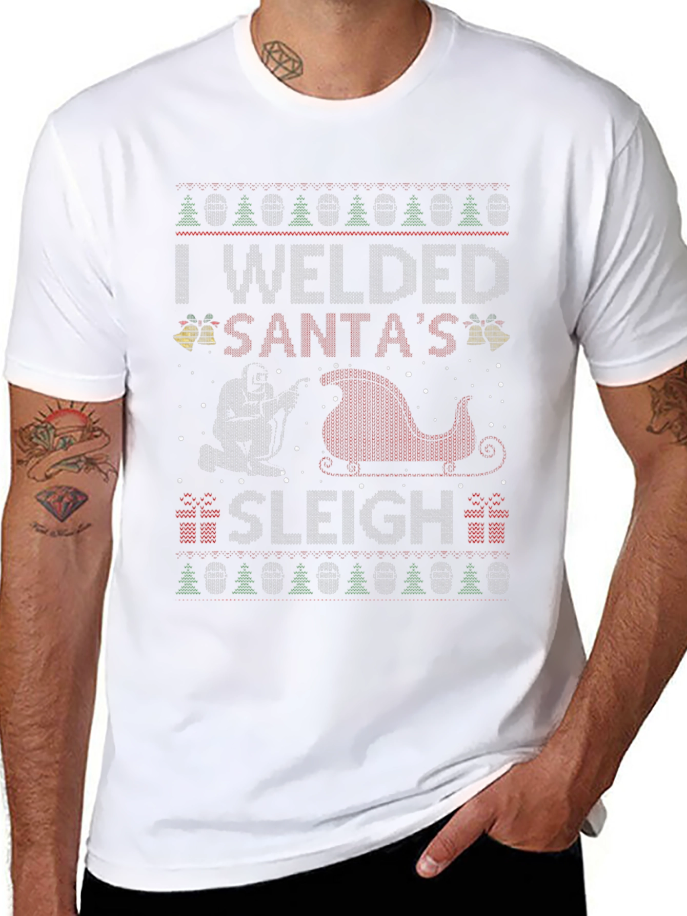 I Welded Santas Sleigh Christmas T-Shirt