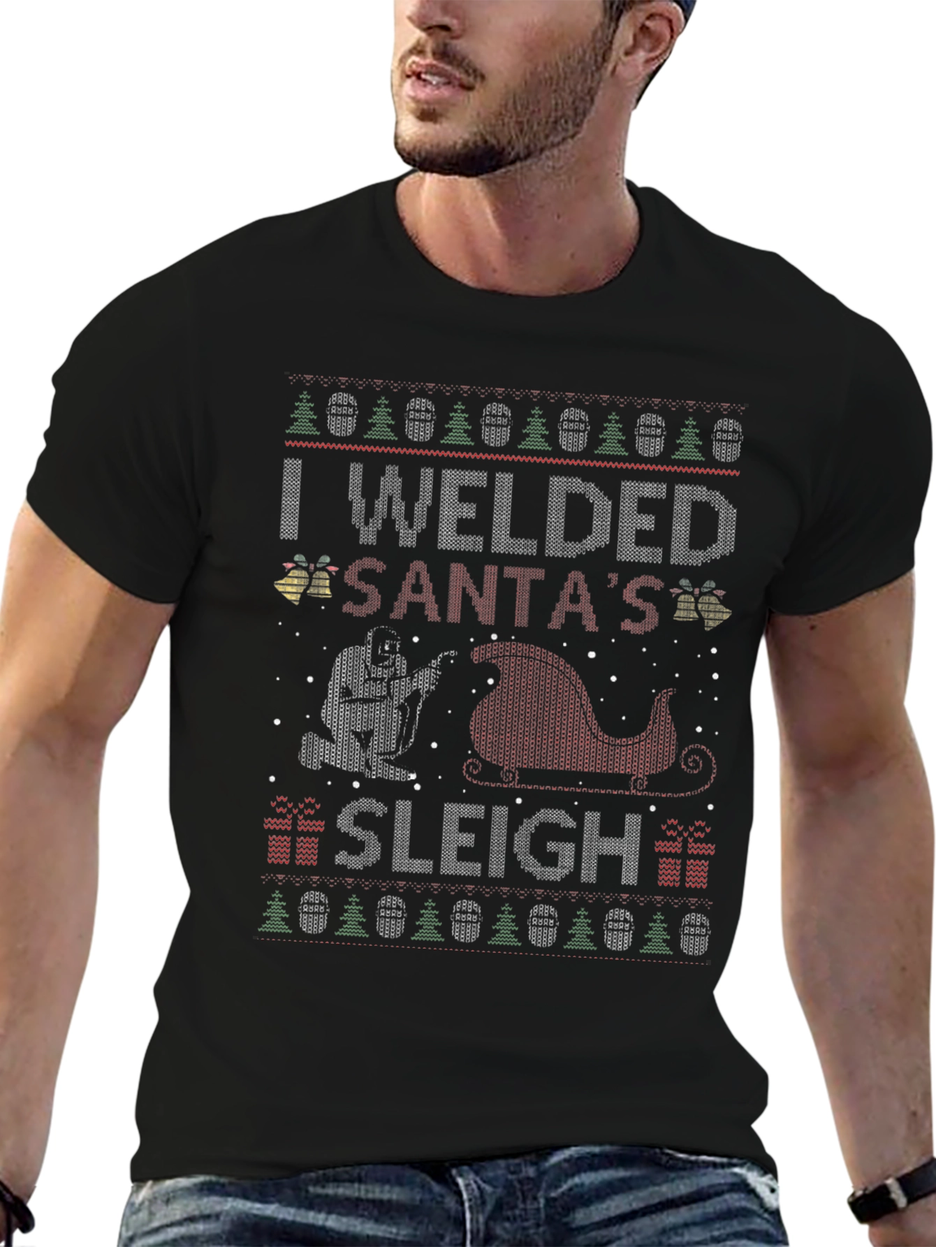 I Welded Santas Sleigh Christmas T-Shirt