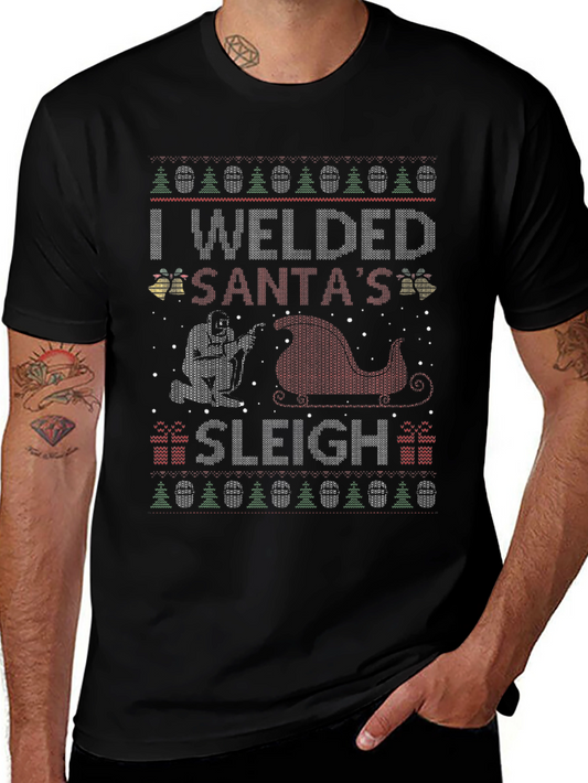 I Welded Santas Sleigh Christmas T-Shirt