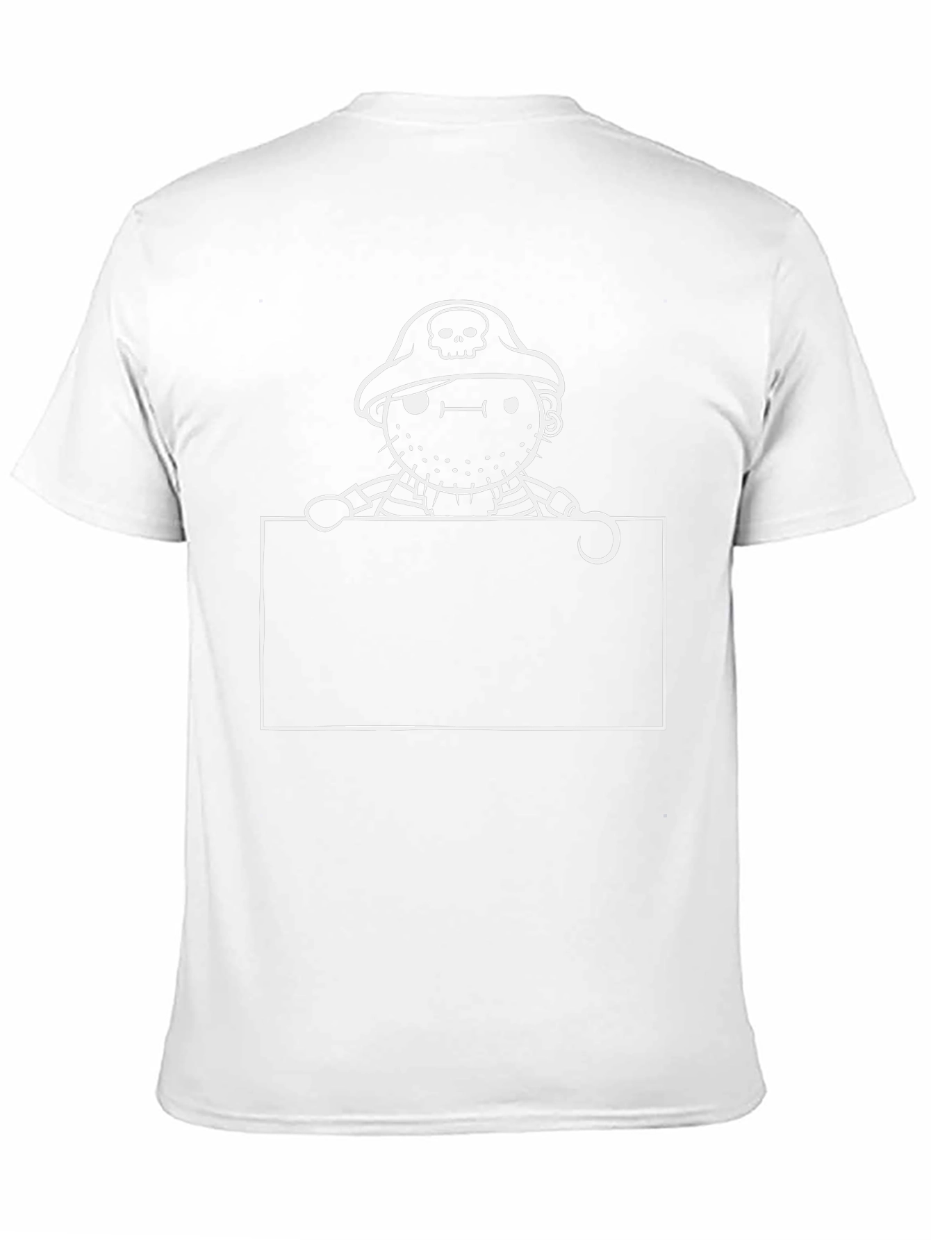 Pirate Cartoon Graphic Black T-Shirt