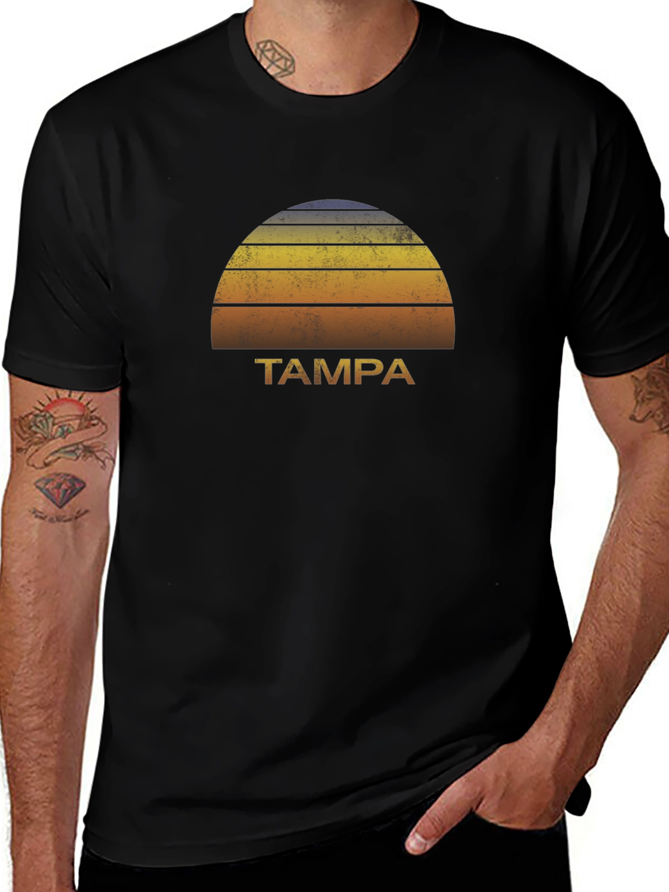 Retro Tampa Sunset T-Shirt