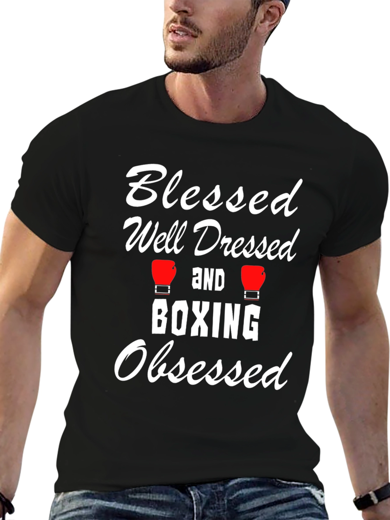 Blessed Well Dressed Boxing Obsessed T-Shirt