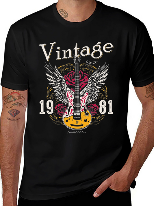 Vintage 1981 Guitar Wings T-Shirt