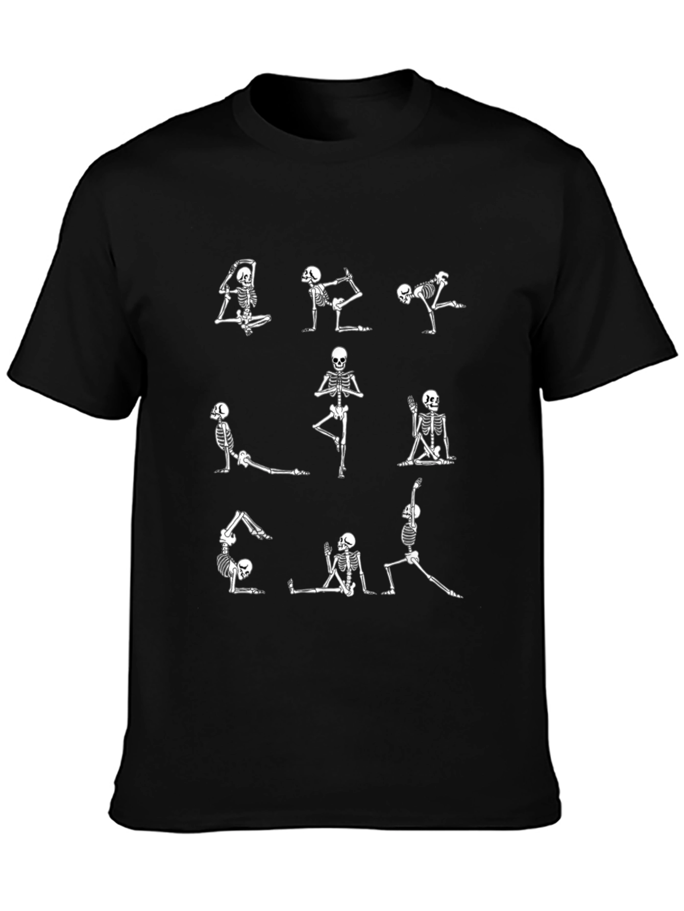 Yoga Skeleton T-Shirt - Funny Halloween Tee