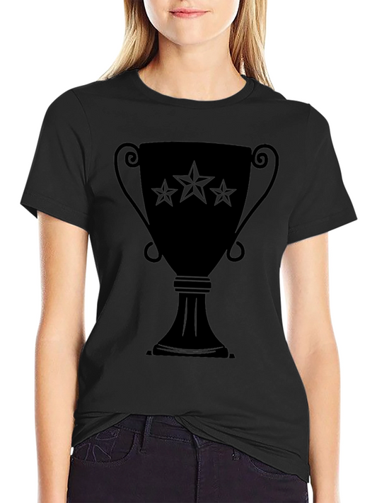 Winners Trophy Graphic Tee - Unisex Black T-Shirt