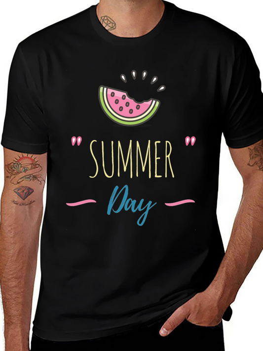 Summer Day Watermelon Graphic T-Shirt