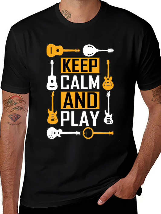 Keep Calm and Play Guitar T-Shirt