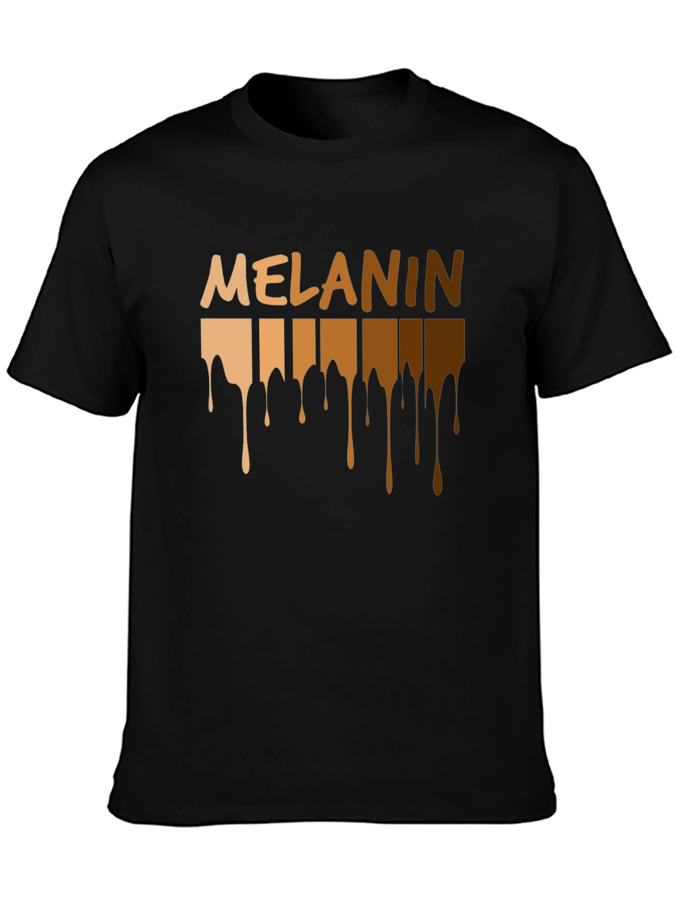 Melanin Drip Black Graphic T-Shirt