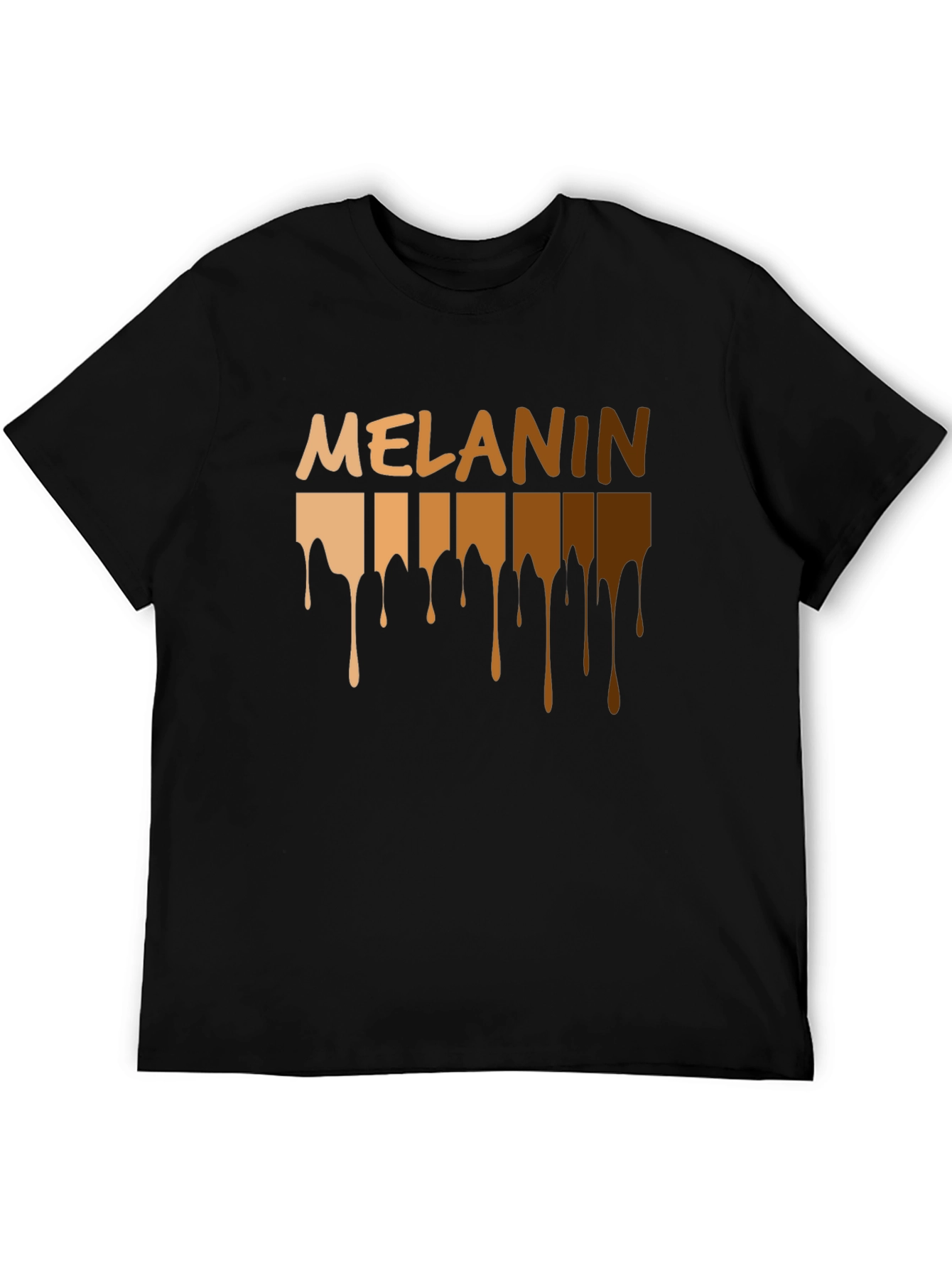 Melanin Drip Black Graphic T-Shirt