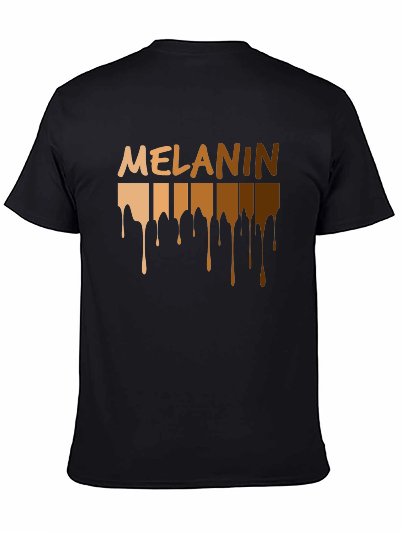 Melanin Drip Black Graphic T-Shirt