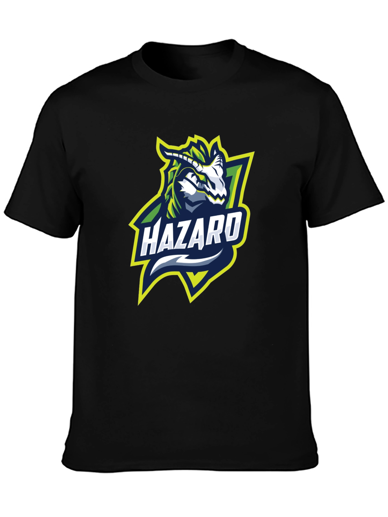 Hazard Dragon Graphic Black T-Shirt