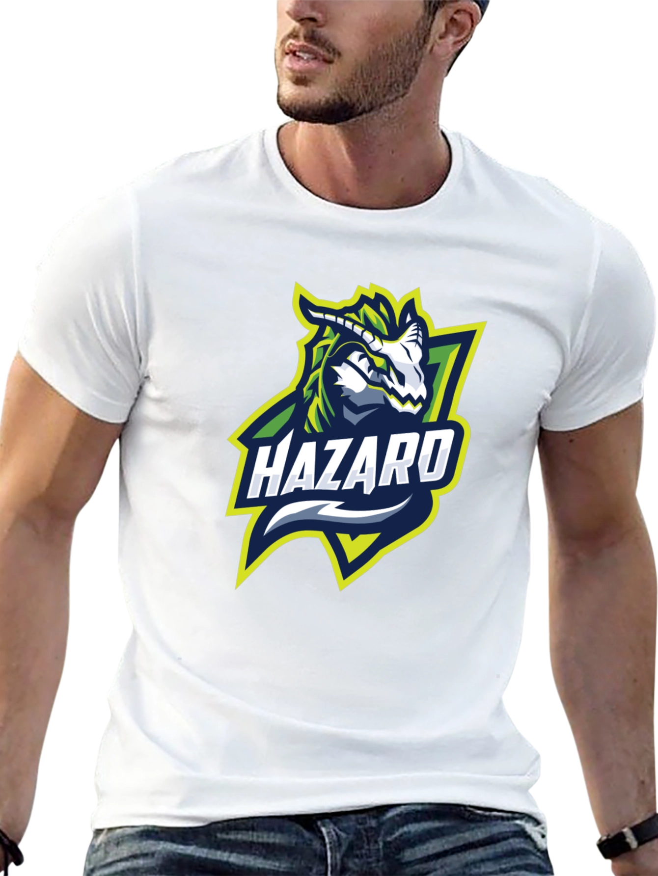 Hazard Dragon Graphic Black T-Shirt