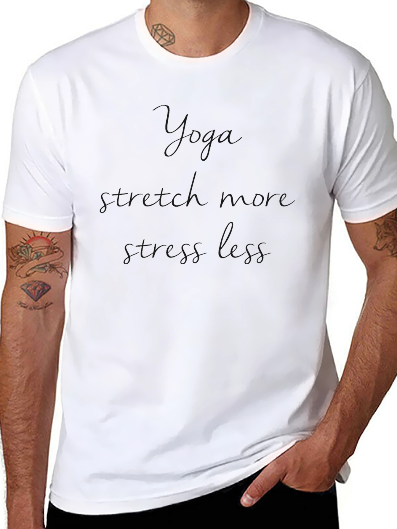Mens Black Crew Neck T-Shirt