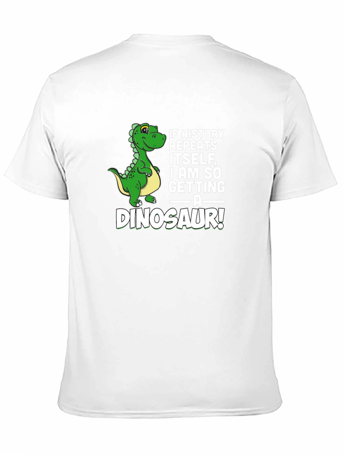 Funny Dinosaur Graphic T-Shirt - History Repeats