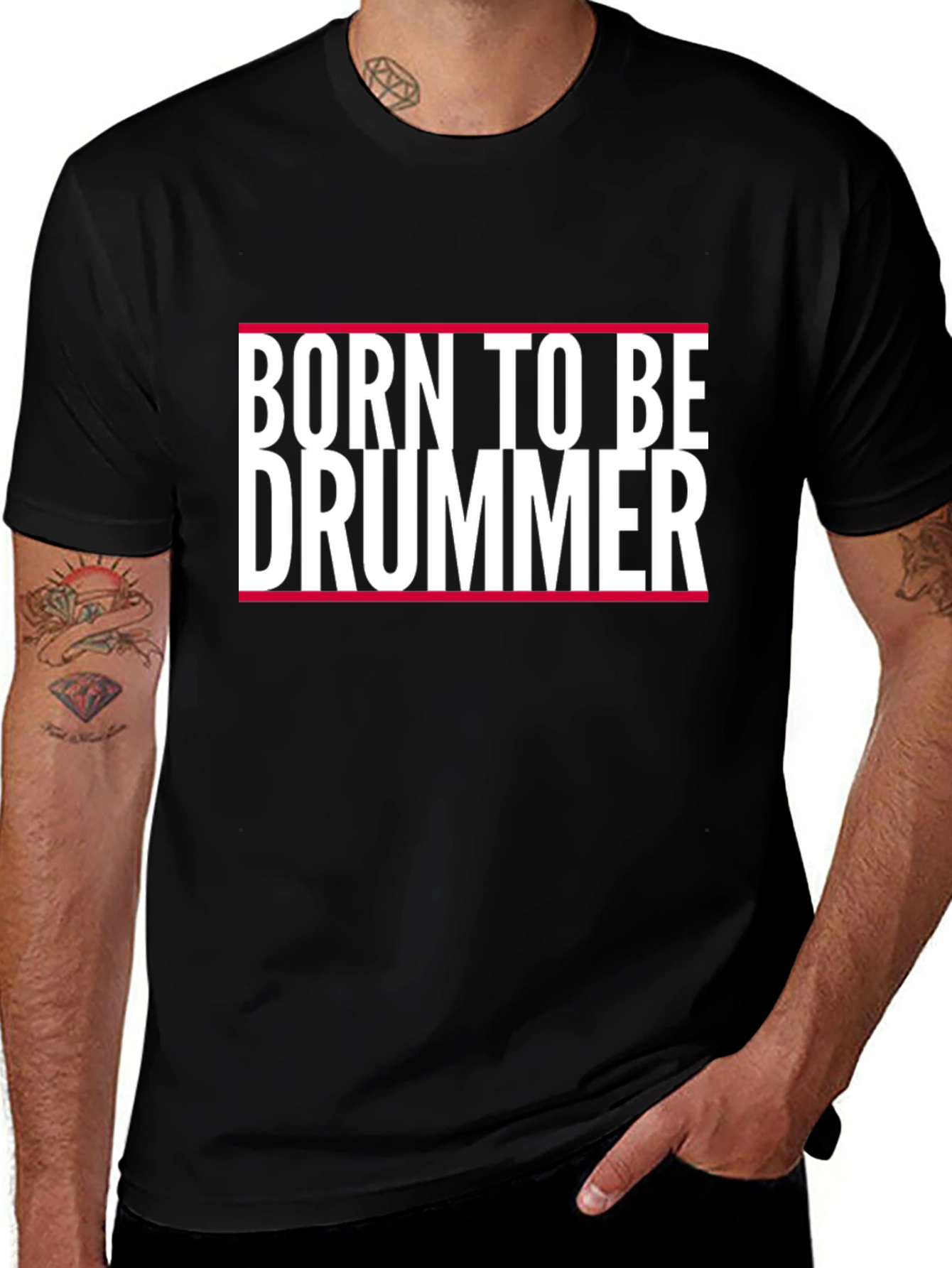 Born to Be Drummer Graphic Tee