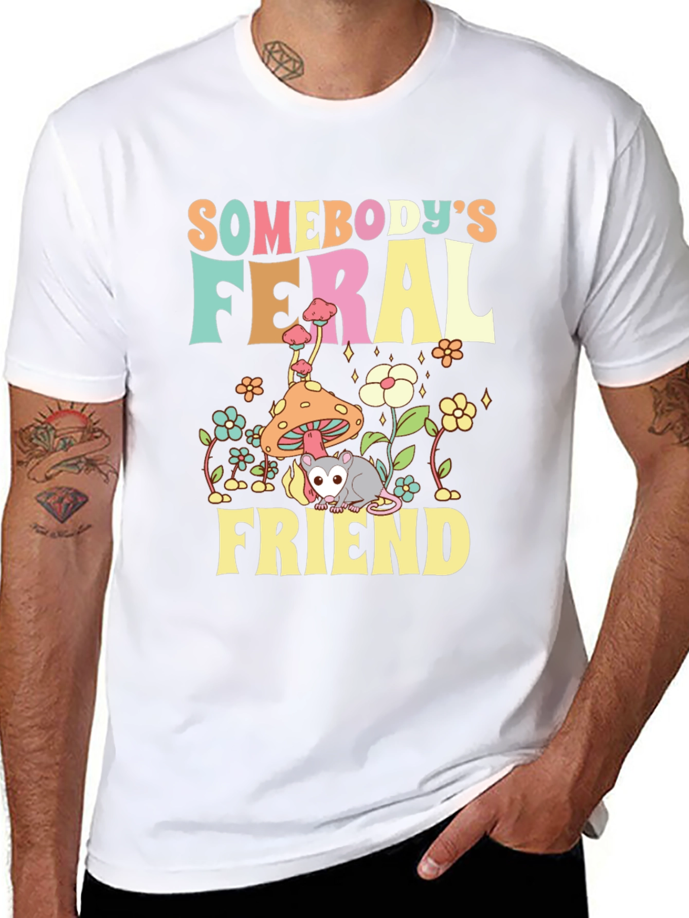 Feral Friend Graphic T-Shirt